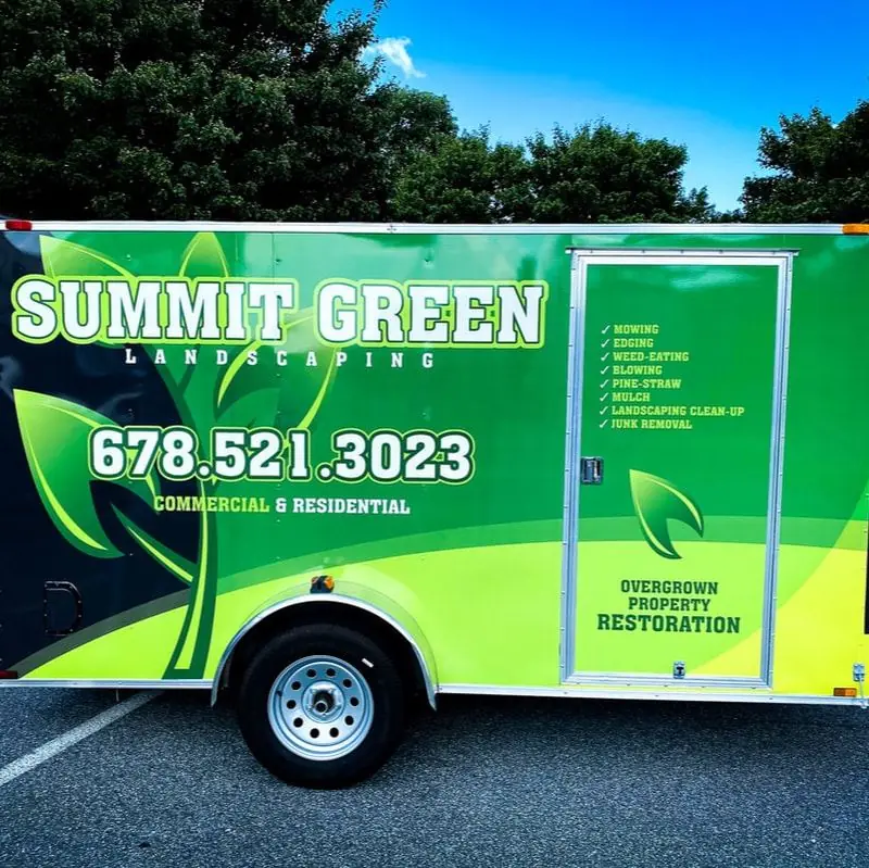 Summit Green landscaping trailer