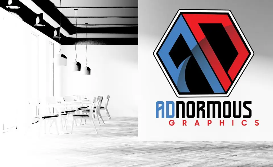ADnormous logo wall