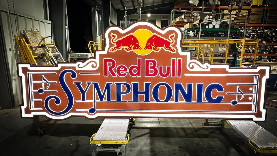 Red Bull Symphonic — dimensional sign